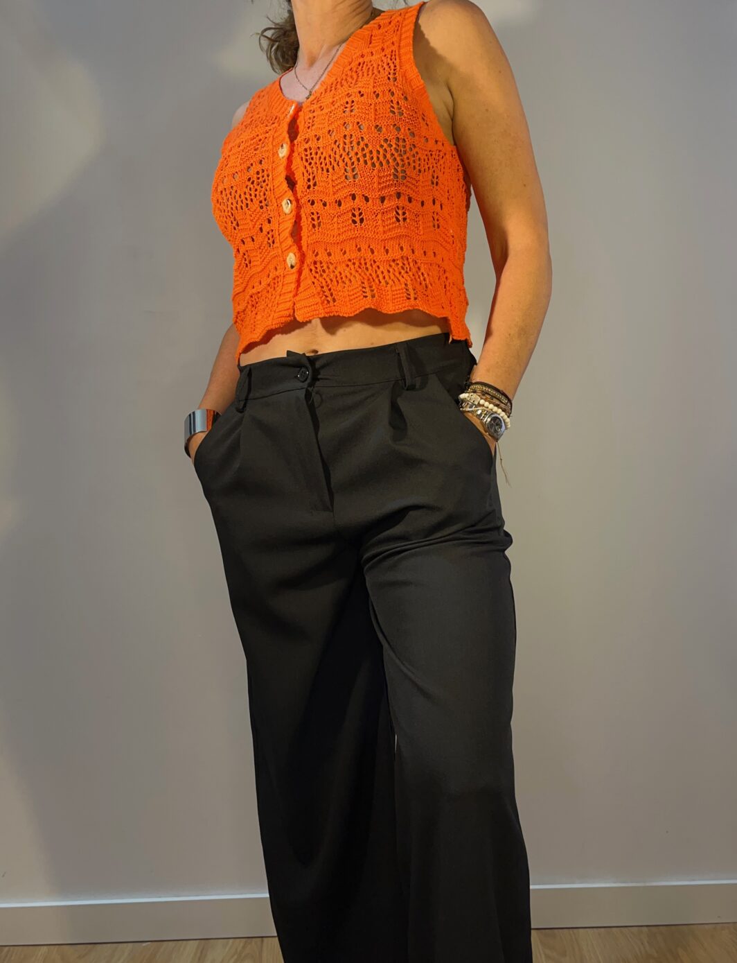 Pantalón sastre negro - Imagen 2