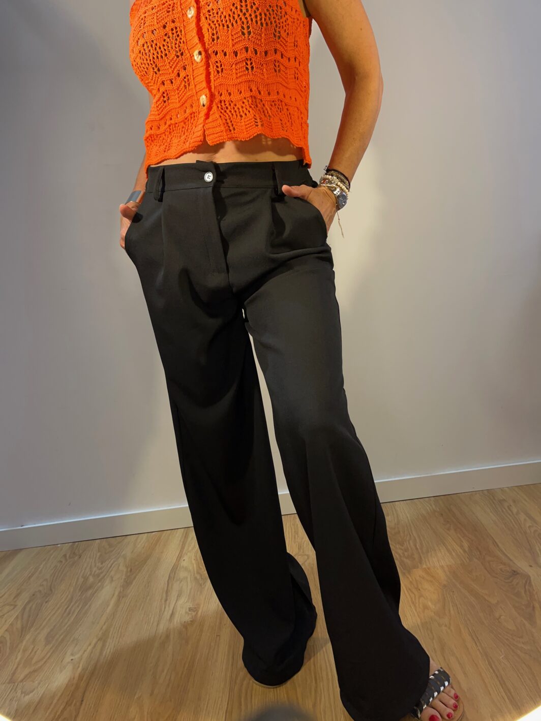 Pantalón sastre negro - Imagen 10
