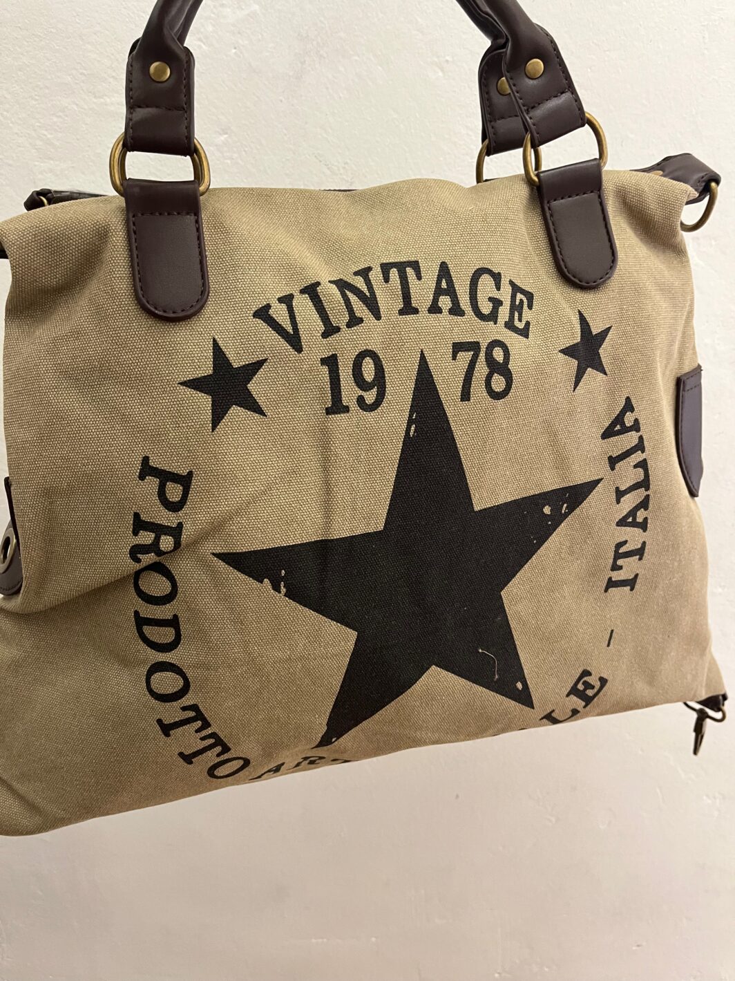 Bolso loneta Big Vintage Star - Imagen 4
