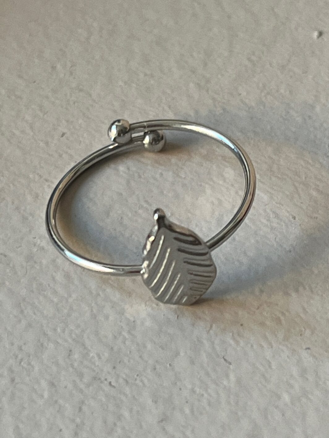 Anillo plata plumita - Imagen 2