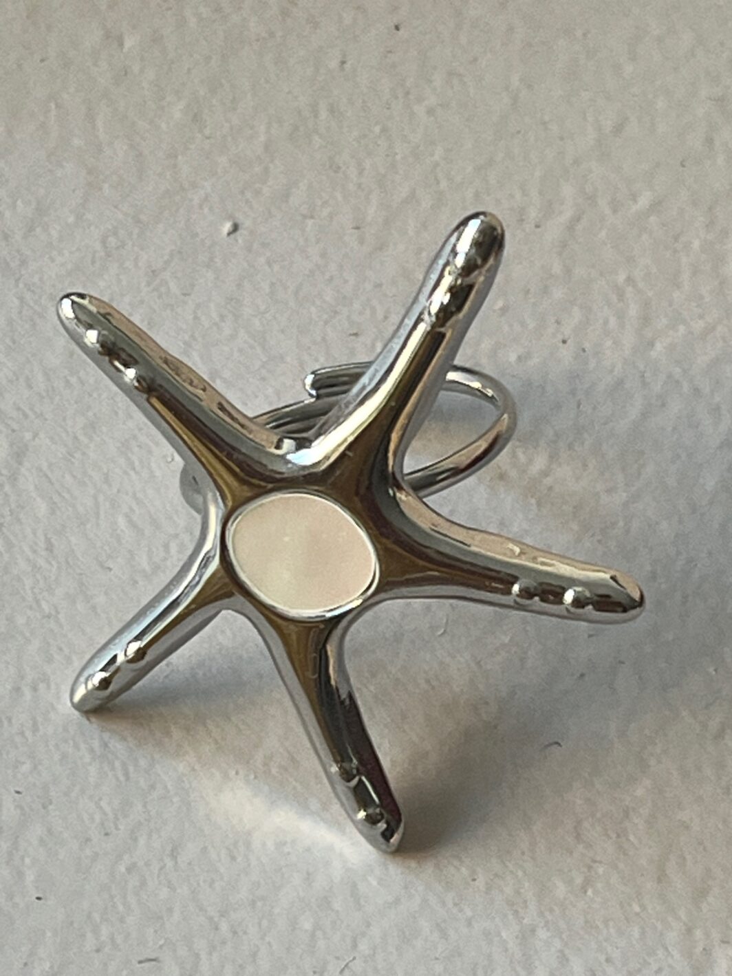 Anillo estrella grande nácar - Imagen 4