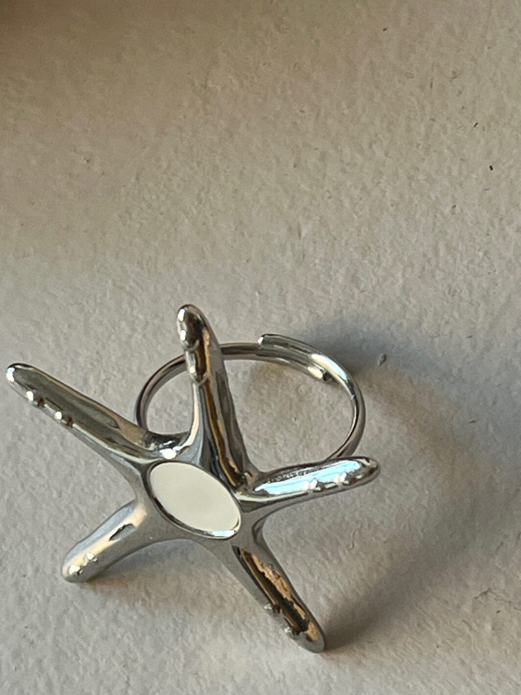 Anillo estrella grande nácar - Imagen 2
