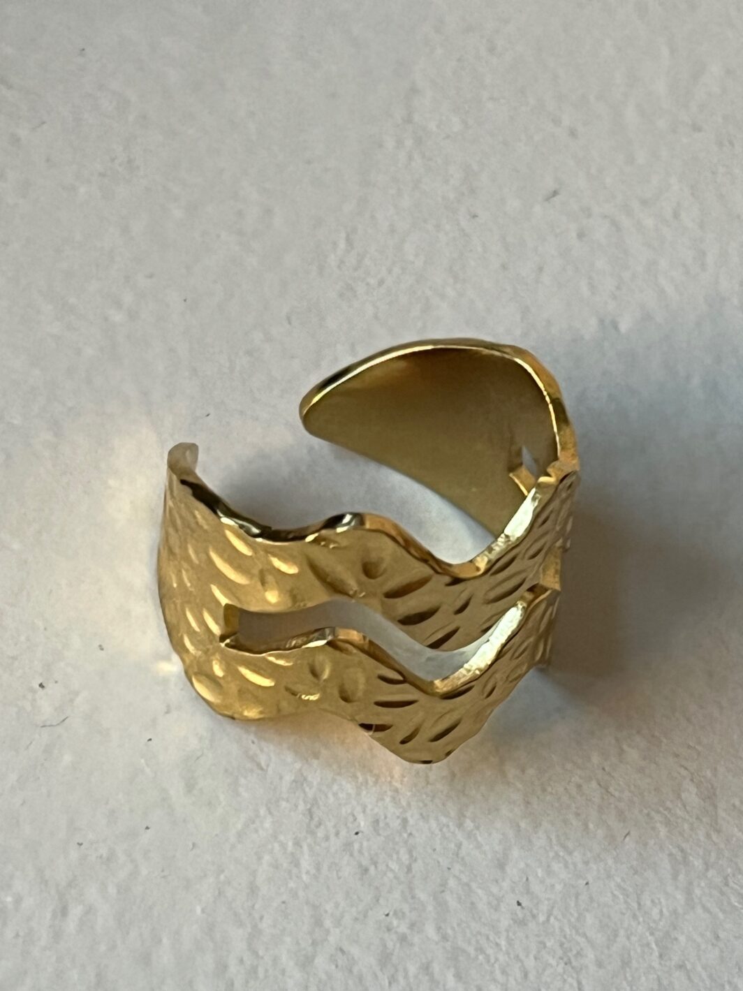 Anillo zigzag oro - Imagen 3