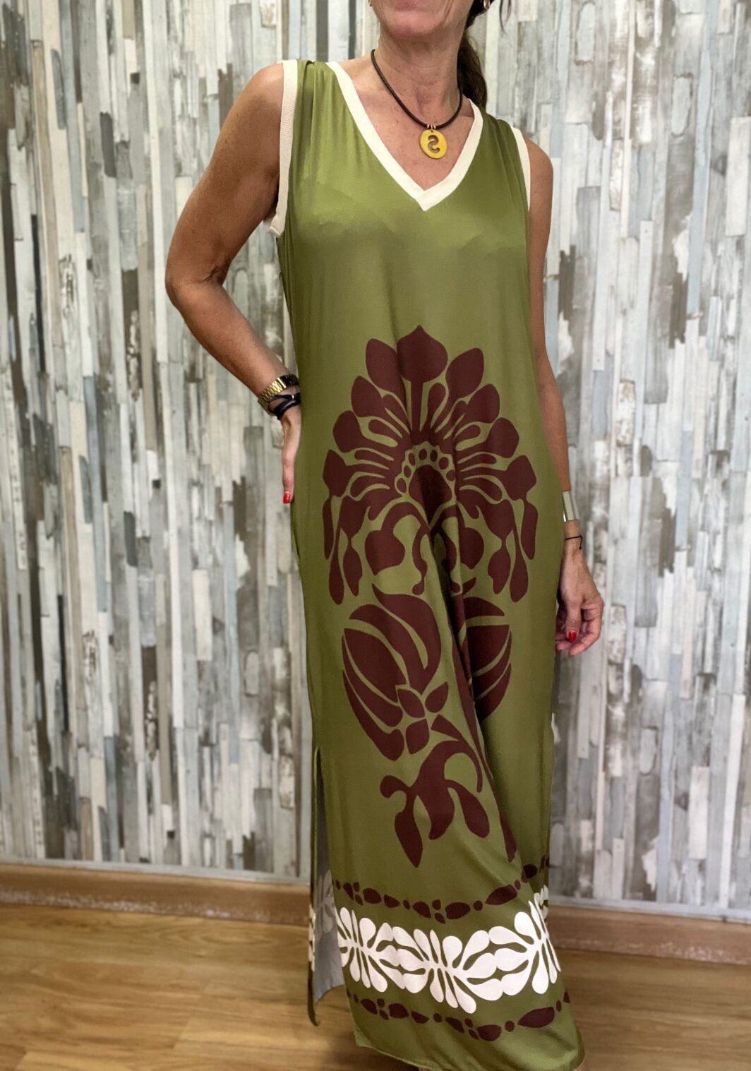 Vestido verde Lycra
