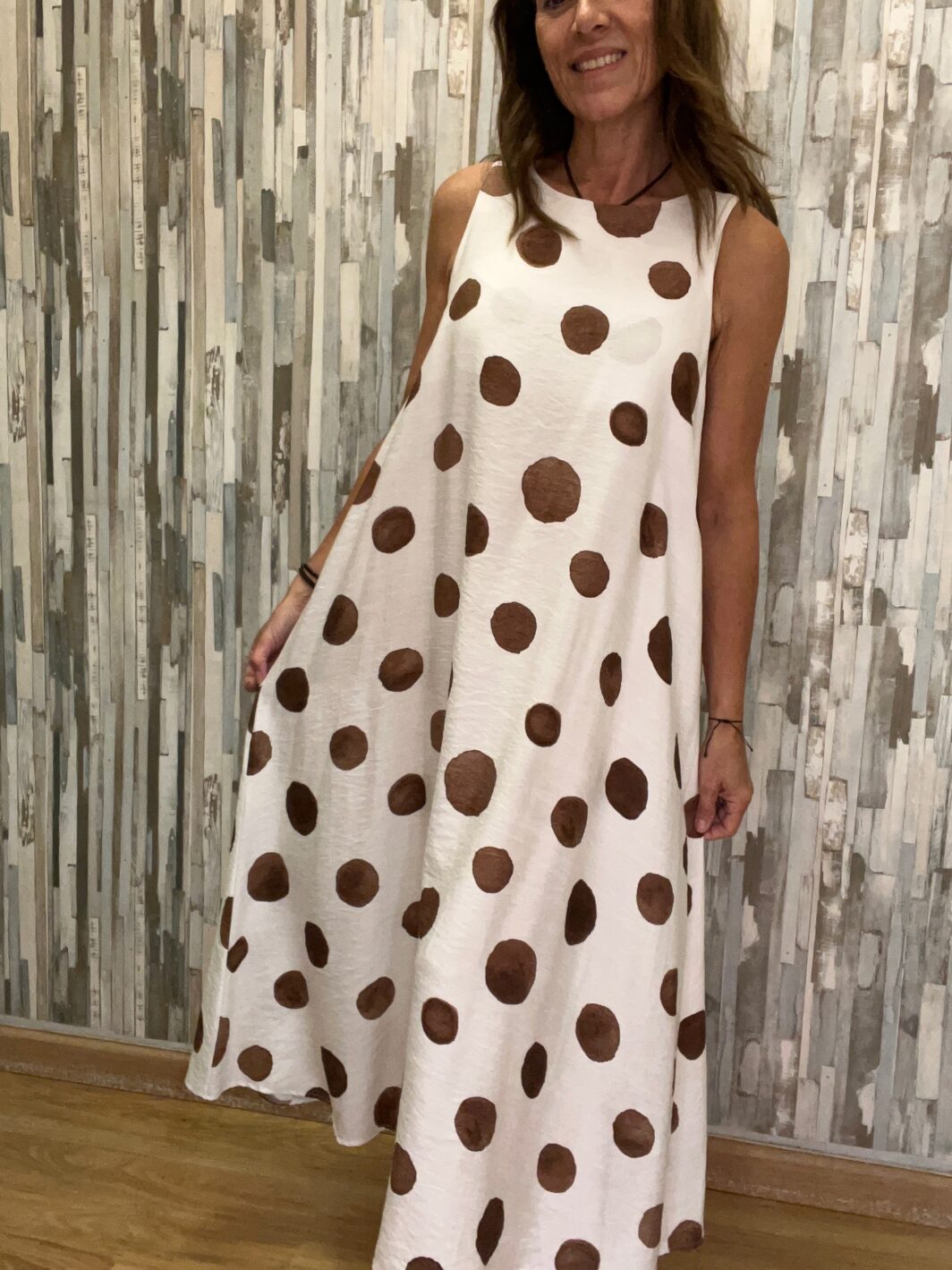 Vestido Evasé Lunares